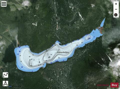 Indian Point Lake depth contour Map - i-Boating App - Satellite