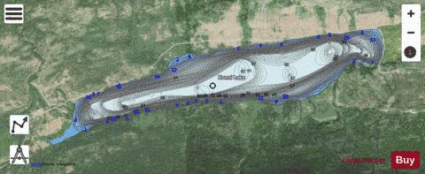 Konni Lake depth contour Map - i-Boating App - Satellite