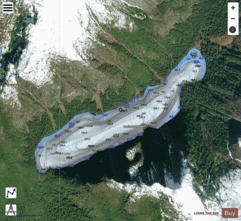 Lachmach Lake depth contour Map - i-Boating App - Satellite