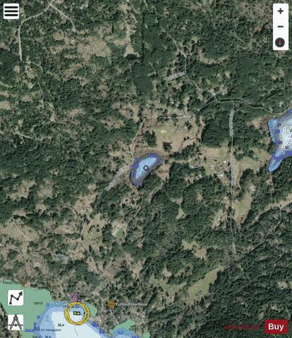 Lake Stowell depth contour Map - i-Boating App - Satellite
