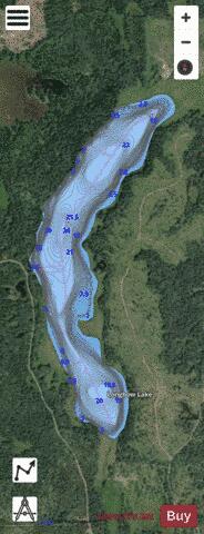 Longbow Lake depth contour Map - i-Boating App - Satellite