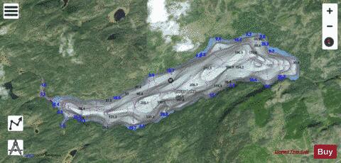 Lucas Lake depth contour Map - i-Boating App - Satellite