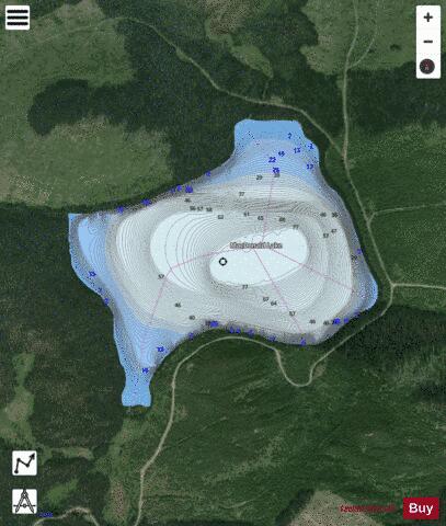 Macdonald Lake depth contour Map - i-Boating App - Satellite