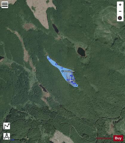 Martha Lake depth contour Map - i-Boating App - Satellite