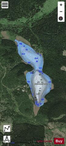 McDowell Lake depth contour Map - i-Boating App - Satellite