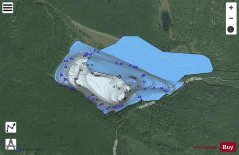Merrill Lake depth contour Map - i-Boating App - Satellite