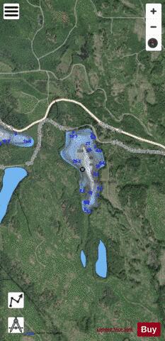 Mirror Lake depth contour Map - i-Boating App - Satellite