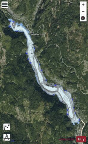Missezula Lake depth contour Map - i-Boating App - Satellite