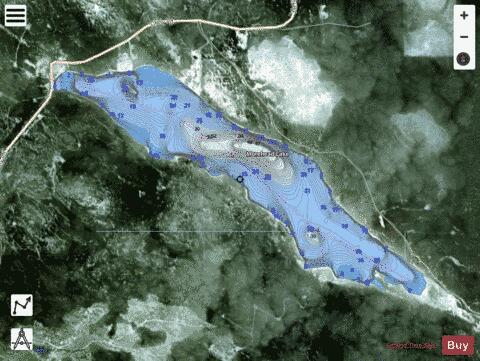Morehead Lake depth contour Map - i-Boating App - Satellite