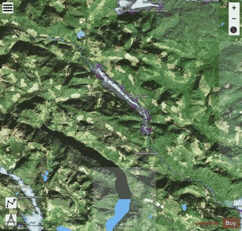 Nahmint Lake depth contour Map - i-Boating App - Satellite
