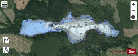 Natazutlo Lake depth contour Map - i-Boating App - Satellite