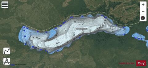 Norman Lake depth contour Map - i-Boating App - Satellite