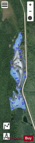 North Cameron Lake depth contour Map - i-Boating App - Satellite