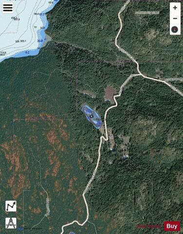 Pease Lake depth contour Map - i-Boating App - Satellite