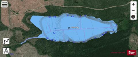 Peta Lake depth contour Map - i-Boating App - Satellite