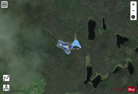 Renee Lake depth contour Map - i-Boating App - Satellite