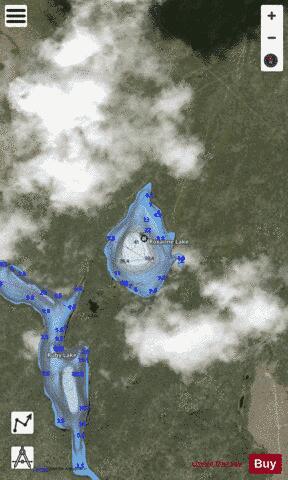 Roxanne Lake depth contour Map - i-Boating App - Satellite