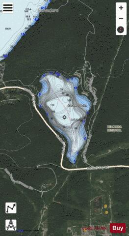 Sasamat Lake depth contour Map - i-Boating App - Satellite