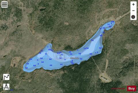 Scum Lake depth contour Map - i-Boating App - Satellite