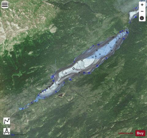 Stepp Lake depth contour Map - i-Boating App - Satellite