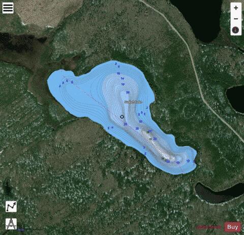 Suskeh Lake depth contour Map - i-Boating App - Satellite