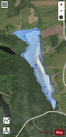 Tatalaska Lake depth contour Map - i-Boating App - Satellite