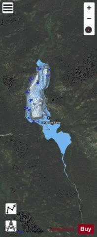 Tatsatua Lake depth contour Map - i-Boating App - Satellite