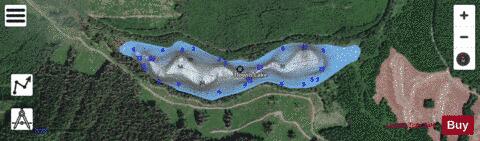 Tlowils Lake depth contour Map - i-Boating App - Satellite