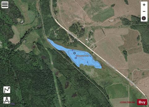 Toboggan Lake depth contour Map - i-Boating App - Satellite