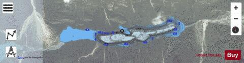 Lower Tuchodi Lake depth contour Map - i-Boating App - Satellite