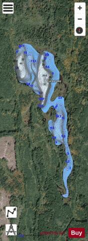 Tuck Lake depth contour Map - i-Boating App - Satellite