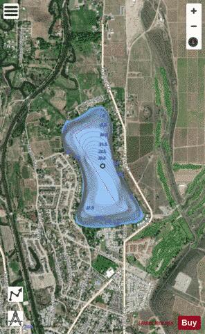 Tugulnuit Lake depth contour Map - i-Boating App - Satellite