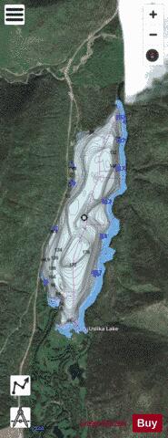 Uslika Lake depth contour Map - i-Boating App - Satellite