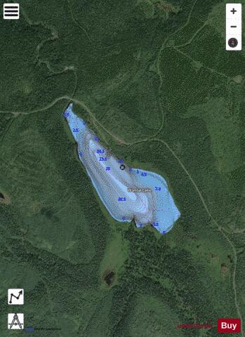 Wansa Lake depth contour Map - i-Boating App - Satellite