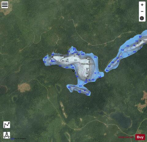 West King Lake depth contour Map - i-Boating App - Satellite