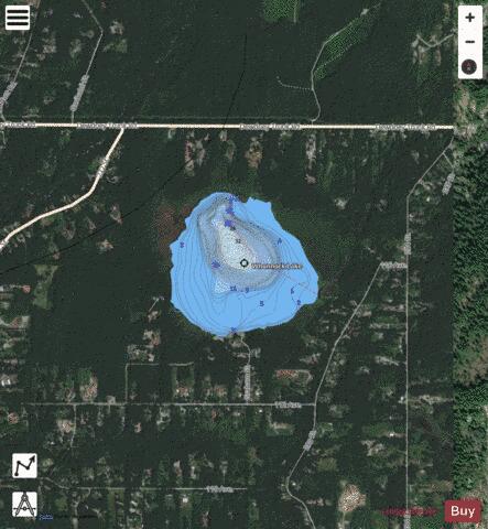 Whonnock Lake depth contour Map - i-Boating App - Satellite