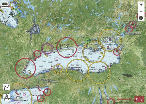 Lake Ontario\Lac Ontario Marine Chart - Nautical Charts App - Satellite
