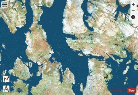 Gulf of Boothia and Committee Bay Marine Chart - Nautical Charts App - Satellite