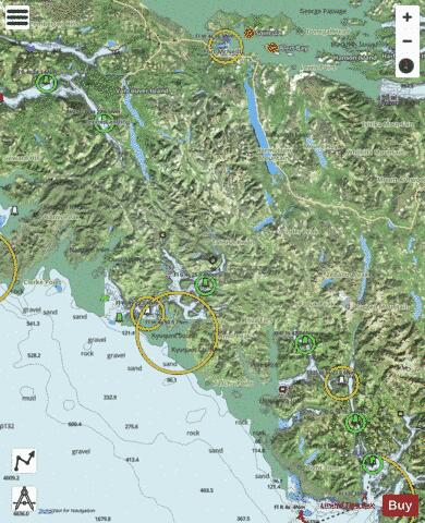 Nootka Sound to\� Quatsino Sound (part 2 of 2) Marine Chart - Nautical Charts App - Satellite