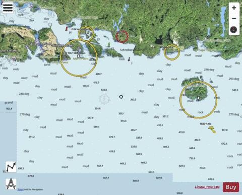 Jackfish Bay to St.Ignace Island Marine Chart - Nautical Charts App - Satellite