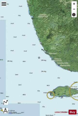 West of Michipicoten Island to Simons Harbour Marine Chart - Nautical Charts App - Satellite