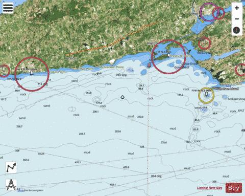 Scotch Bonnet Island to\a Cobourg Marine Chart - Nautical Charts App - Satellite