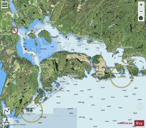 Nipigon Bay and Approaches Marine Chart - Nautical Charts App - Satellite