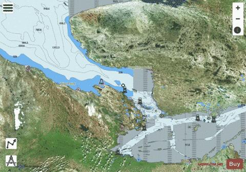 Dolphin and Union Strait Marine Chart - Nautical Charts App - Satellite