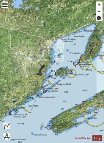 MIDDLEBRUN BAY to/\xE0 WASHINGTON ISLAND Marine Chart - Nautical Charts App - Satellite