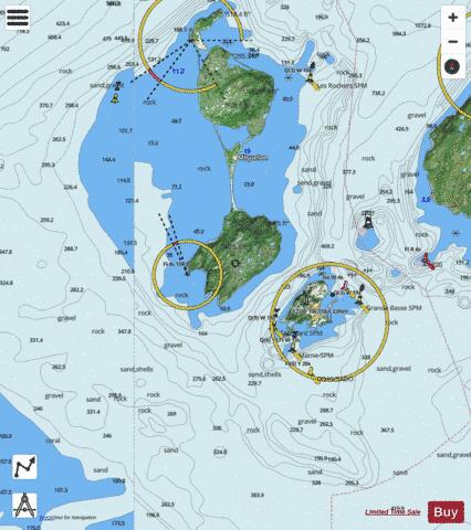 Saint-Pierre and Miquelon (France) Marine Chart - Nautical Charts App - Satellite