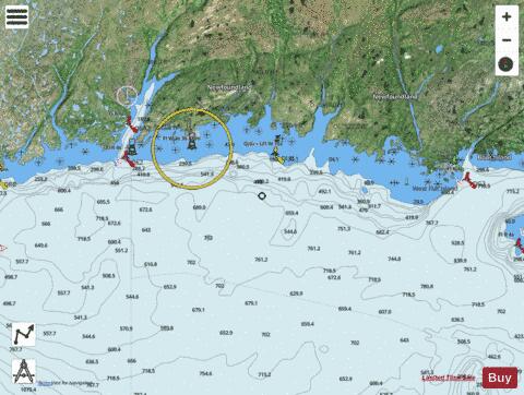 Garia Bay to/\xE0 Burgeo Marine Chart - Nautical Charts App - Satellite