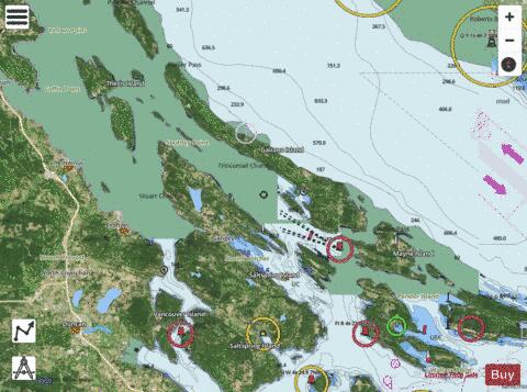 North Pender Island to\a Thetis Island Marine Chart - Nautical Charts App - Satellite