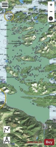 Broughton Strait (Part 2 of 2) Marine Chart - Nautical Charts App - Satellite