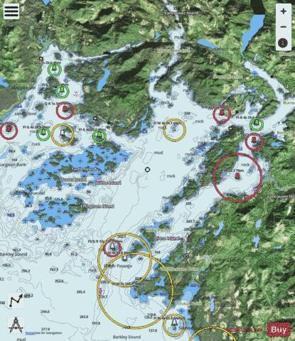 Barkley Sound (Part 2 of 2) Marine Chart - Nautical Charts App - Satellite